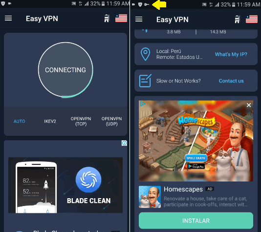 conectar easy vpn apk gratis en android