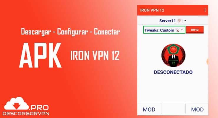 configuracion iron vpn 12 apk android